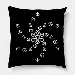 Spiral Polyhedral Dice Pillow