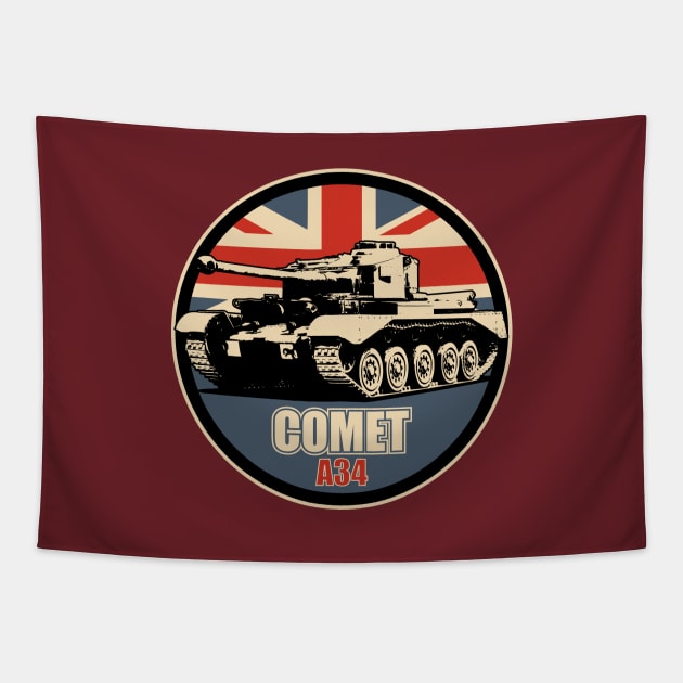 Comet Tank Tapestry by Firemission45