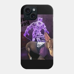 Black panther puppy by wag swag Phone Case