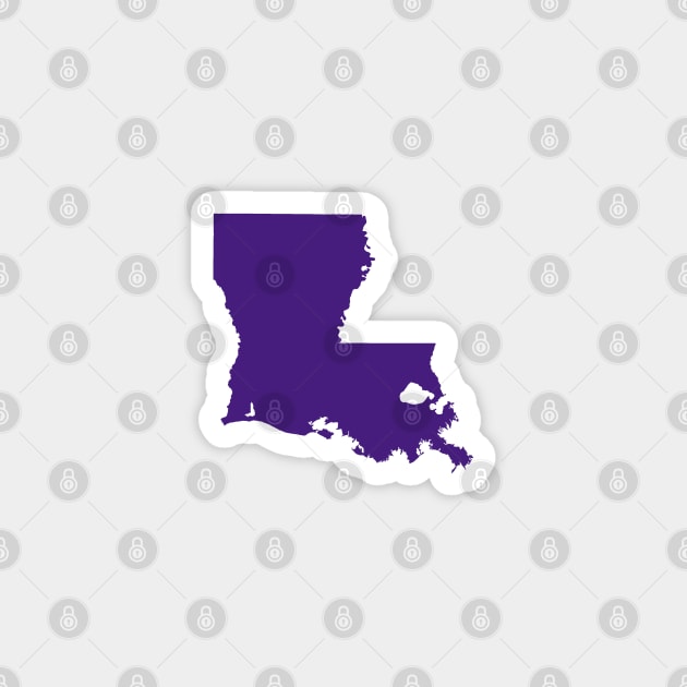 Louisiana Purple Magnet by AdventureFinder