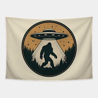 Bigfoot UFO Tapestry