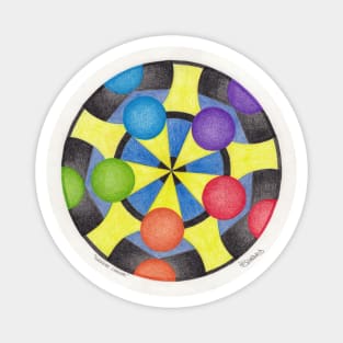 "Energize Chakras" Mandala Magnet