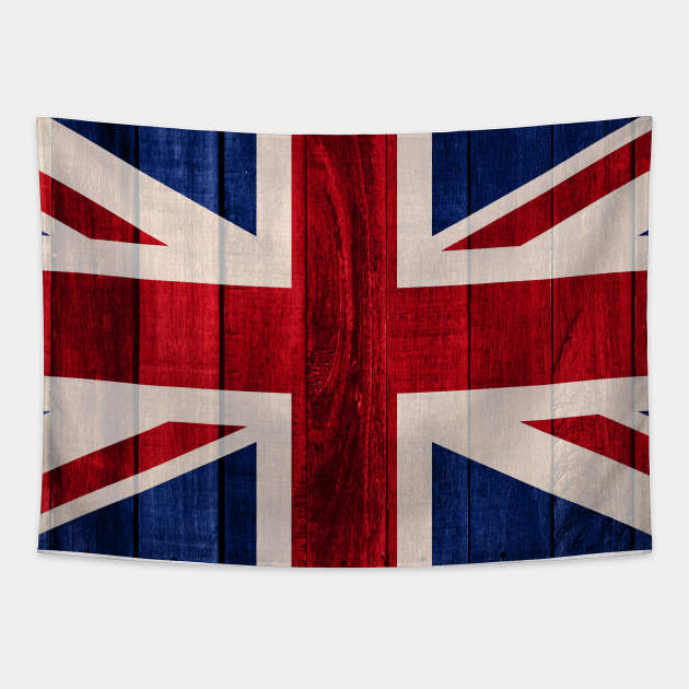 Flag of the United Kingdom - Wood Tapestry by DrPen