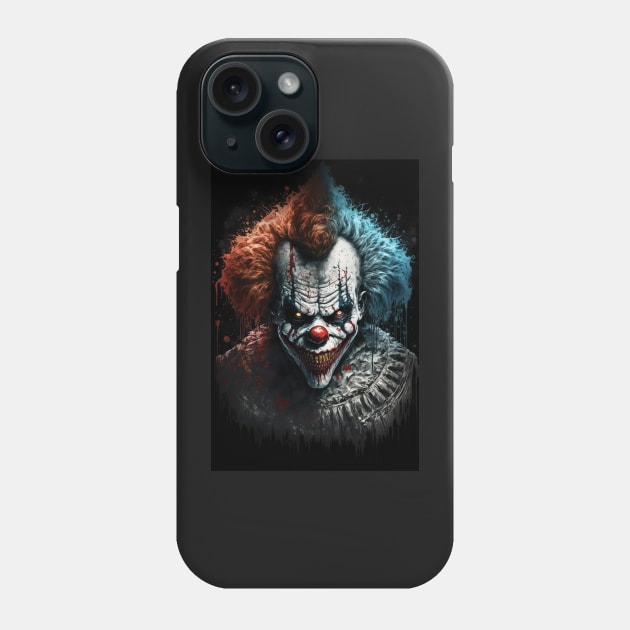 The Clown That Lurks in the Shadows: Part 3 of 4 Phone Case by PixelProphets