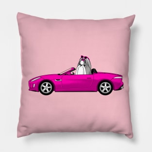 Dog and Car SHIHTZU Pillow