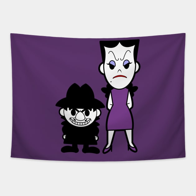 Boris and Natasha Rocky and Bullwinkle Tapestry by nataliawinyoto