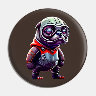 Cute Pug in Insect Costume - Adorable Pug Dressed up as Ant Hero Pin