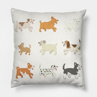 puppy parade Pillow