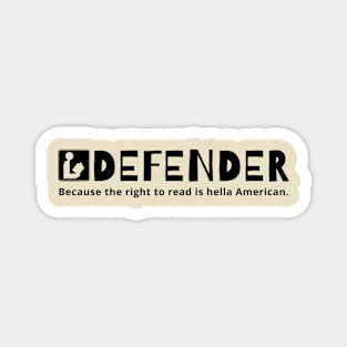 Library Defender Magnet