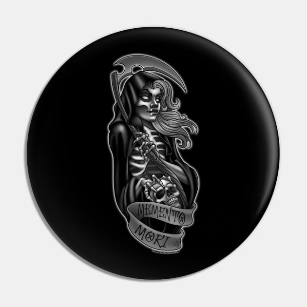 Memento Mori Pin by Krampussy