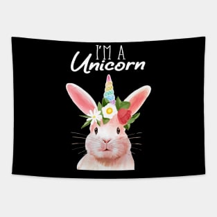 easter bunny rabbit unicorn gift Tapestry