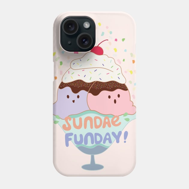 Sundae Fun Day! Cute Ice Cream Phone Case by awesomesaucebysandy