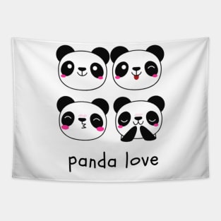 Panda Love Tapestry