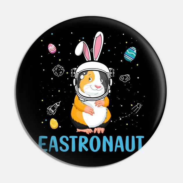 Eastronaut Guinea Pig Astronaut Easter Day Pin by cruztdk5