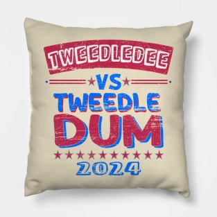 Tweedledee VS Tweedledum 2024 Pillow