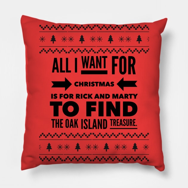 Oak Island Treasure Christmas Shirt Pillow by OakIslandMystery