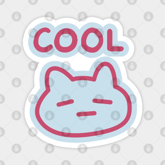 Retsuko Cool Cat Pink Magnet by aniwear