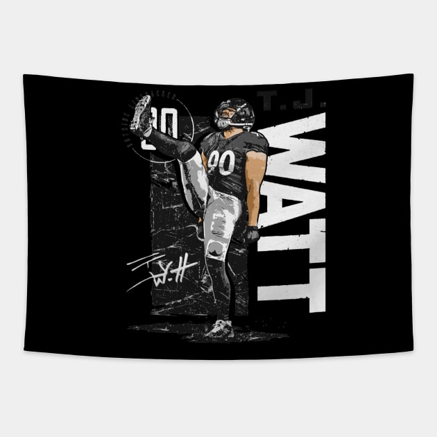 T.J. Watt Las Vegas Vintage Tapestry by MASTER_SHAOLIN