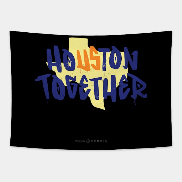 Houston Together Tapestry by Bestseller