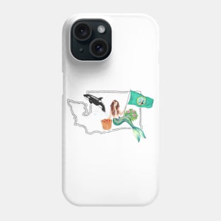 Washington Mermaid Phone Case