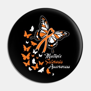 Multiple Sclerosis Awareness Butterflies Pin