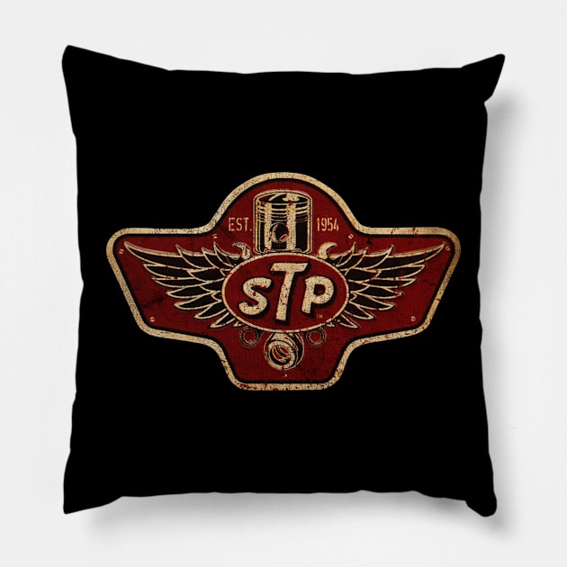 VINTAGE STP CLASSIC EST 1954 Pillow by YonkoFauzi