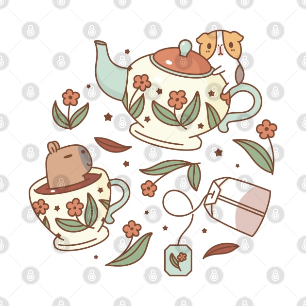 Bubu and Moonch, tea party by Noristudio