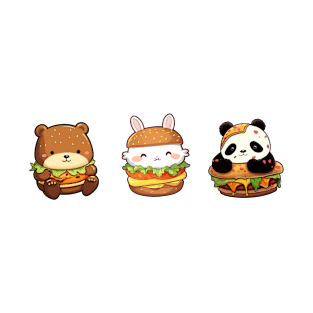 Cute Burger Buddies T-Shirt