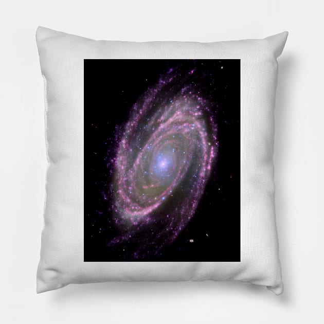 Spiral galaxy M81, composite image (C006/8626) Pillow by SciencePhoto