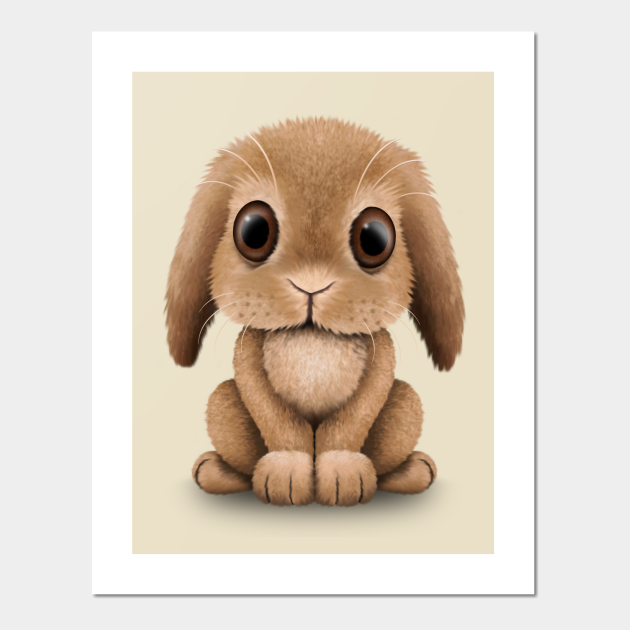 Cute Brown Baby Bunny Rabbit - Bunny - Posters and Art Prints | TeePublic Cute Brown Baby Bunny Rabbit - Bunny - Posters and Art Prints | TeePublic