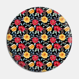 Seamless Floral Pattern Pin