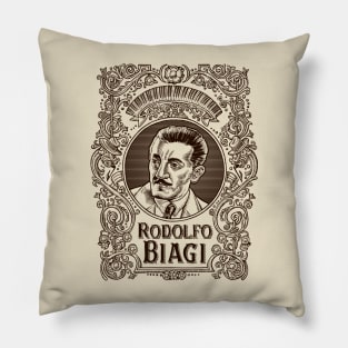 Rodolfo Biagi (in brown) Pillow