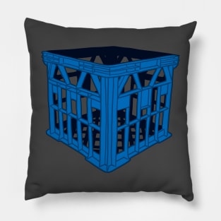 Blue Milk Crate Pillow