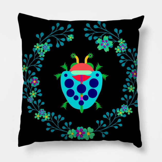 Insect collection 4 Pillow by Susana