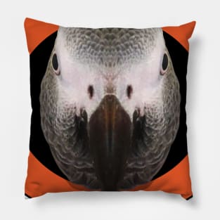 African Grey Hoodie Pillow