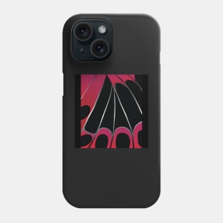 Butterfly Wing Collection - Black and Red Phone Case