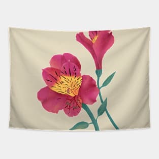 Beautiful Lily Flower Tapestry