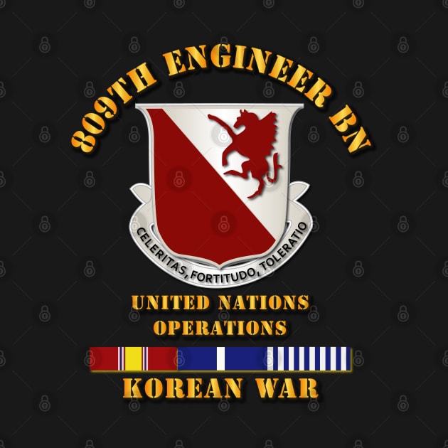 809th Engineer Bn - w Korea SVC Ribbon by twix123844