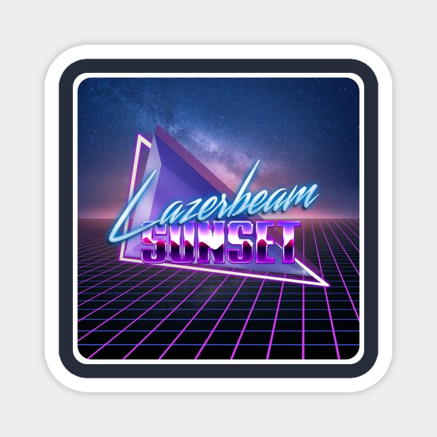 Lazerbeam Sunset Album Logo Magnet by Lazerbeam Sunset