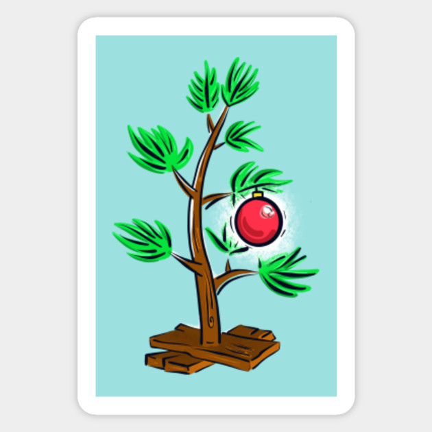 CB Christmas Tree - Charlie Brown - Sticker