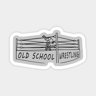 Old School Wrestling Magnet