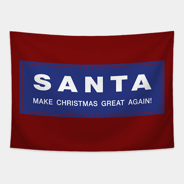 Santa - Make Christmas Great Again Tapestry by CottonGarb