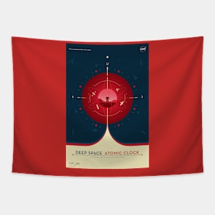 Atomic Clock NASA Artwork Tapestry