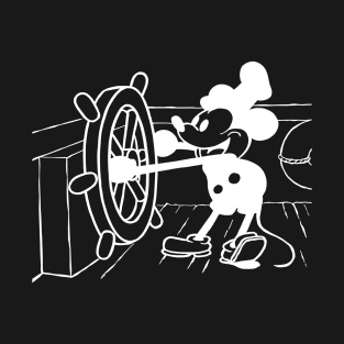 Mickey at the Helm - Steamboat Willie Tribute T-Shirt