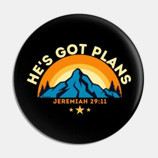 He's Got Plans Jesus Jeremiah 29:11 Pin