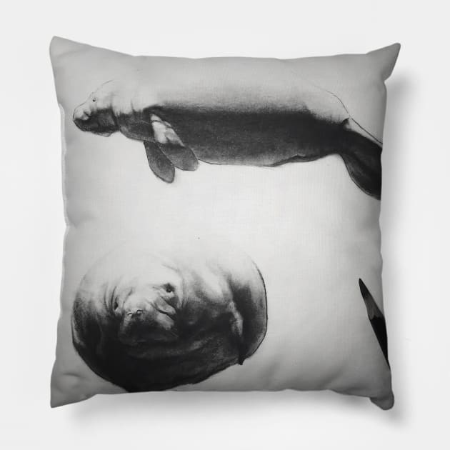 Manatee Pillow by ArashRazavi