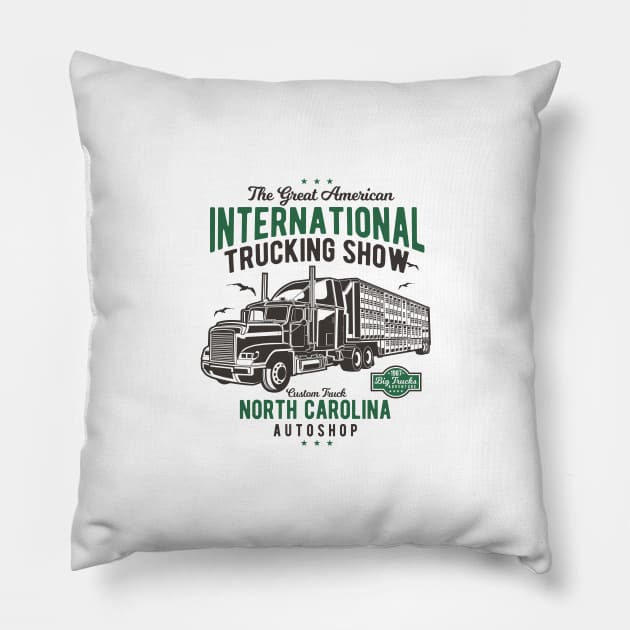 The American Trucking Show Pillow by HealthPedia