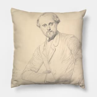 Henri Lehmann by Jean-Auguste-Dominique Ingres Pillow