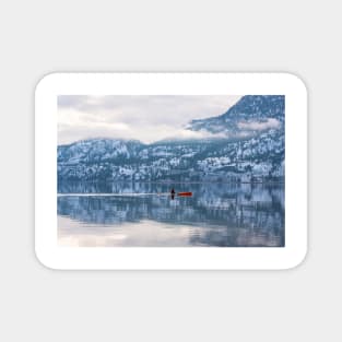 Perfect Day for a Winter Paddle - Okanagan Valley Magnet