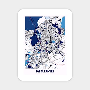Madrid - Spain MilkTea City Map Magnet